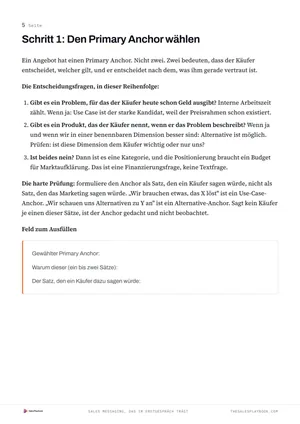 Auszug 1 aus „Sales Messaging, das im Erstgespräch trägt“