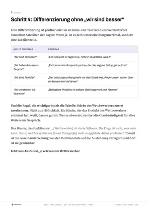 Auszug 2 aus „Sales Messaging, das im Erstgespräch trägt“